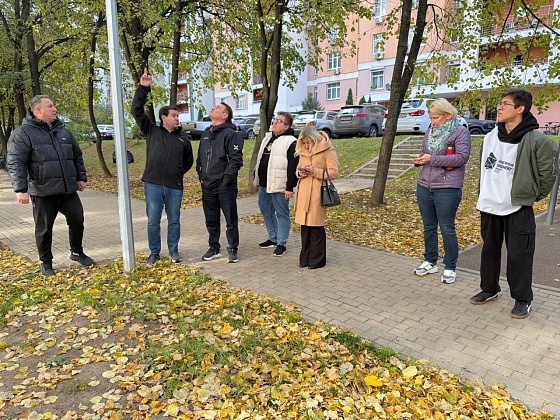Осмотр территории района 3 октября